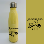 gourde je peux pas jai vtt jaune