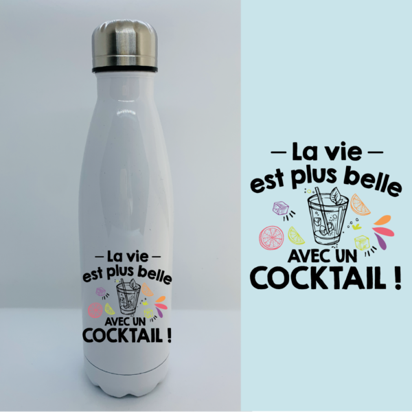 gourde la vie est plus belle avec un cocktail blanc e1767889835842