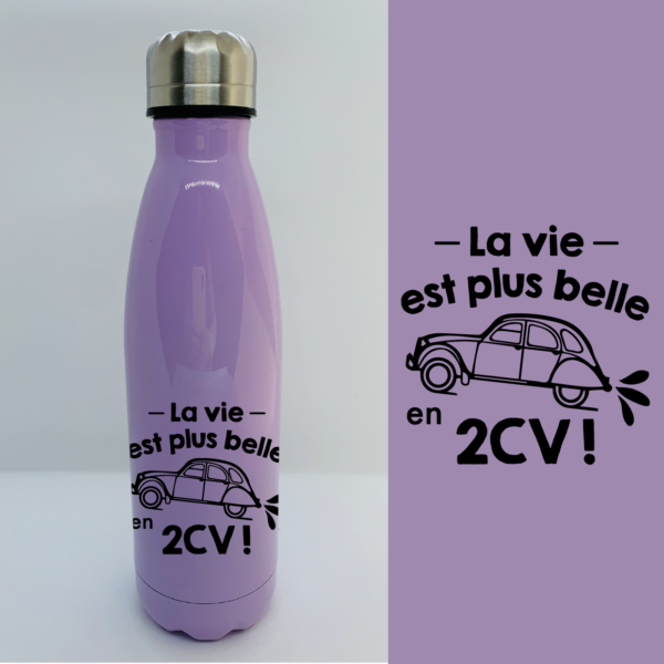 Bouteille Isotherme "La Vie Est Plus Belle En 2cv" 7 Bouteille Isotherme "La Vie Est Plus Belle En 2cv" – Image 5