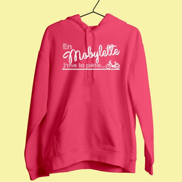 Sweat Femme "En mobylette j'me la pète" – Image 4