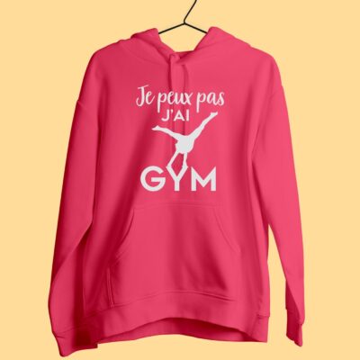 Sweat Femme "je Peux Pas J'ai Gym"(poutre)