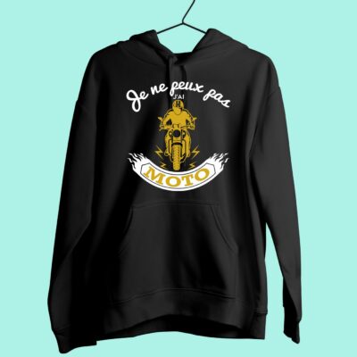 Sweat Femme "je Ne Peux Pas J'ai Moto"