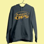 sweat femme je peux pas jai caps gris anthracite
