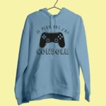 Sweat Femme "je Peux Pas J'ai Console" 13 sweat femme je peux pas jai console bleu clair