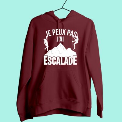 Sweat Femme "je Peux Pas J'ai Escalade"