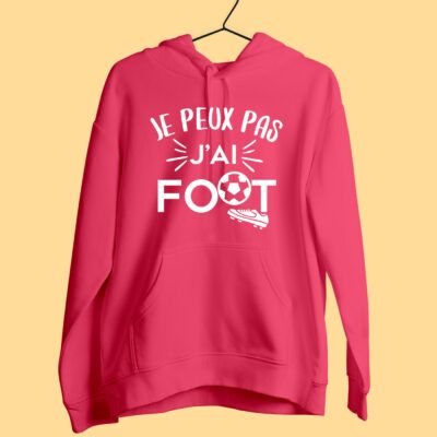 Sweat Femme "je Peux Pas J'ai Foot"