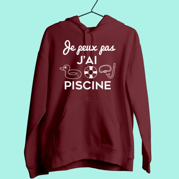 Sweat Femme "je Peux Pas J'ai Piscine" – Image 4
