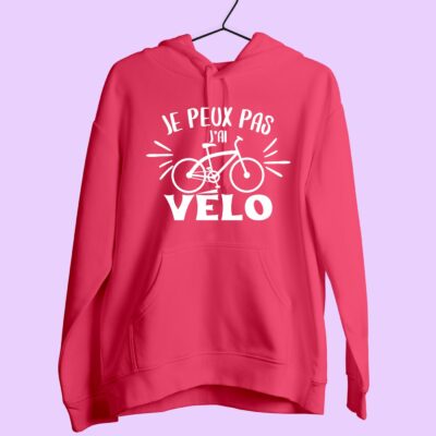 Sweat Femme "je Peux Pas J'ai Vélo"