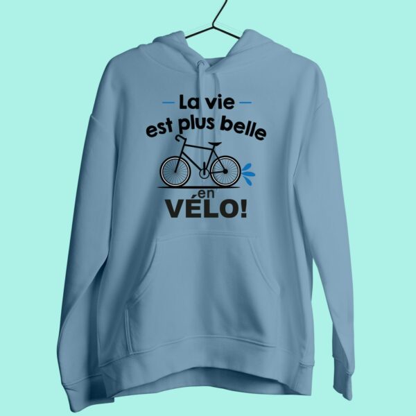 Sweat Femme "La Vie Est Plus Belle En Vélo" – Image 3