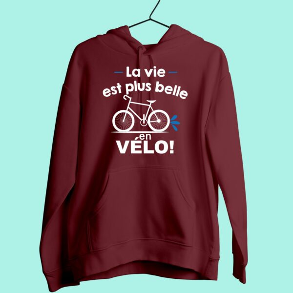 Sweat Femme "La Vie Est Plus Belle En Vélo" – Image 4