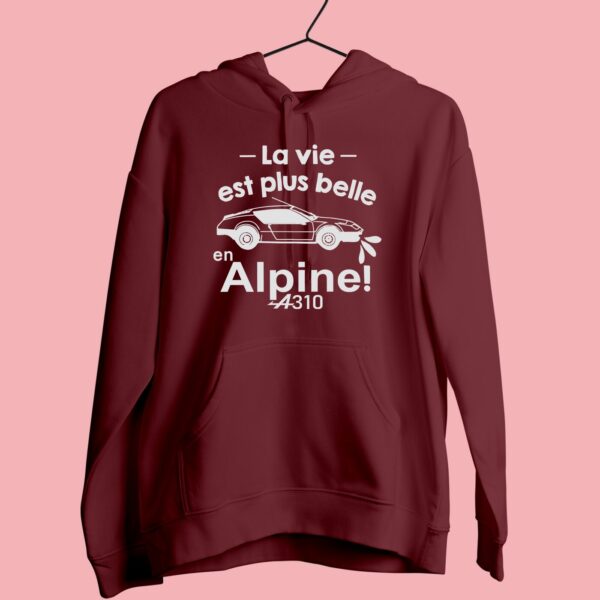 Sweat Femme "La Vie Est Plus Belle En Alpine" – Image 5