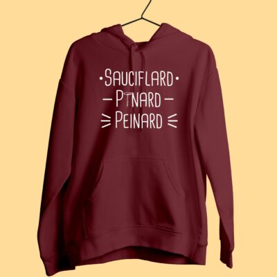Sweat Femme "sauciflard Pinard Peinard"