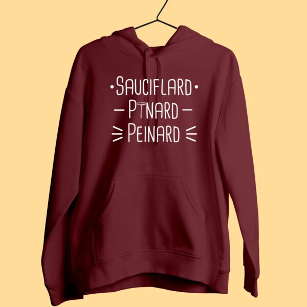 Sweat Femme "sauciflard Pinard Peinard"