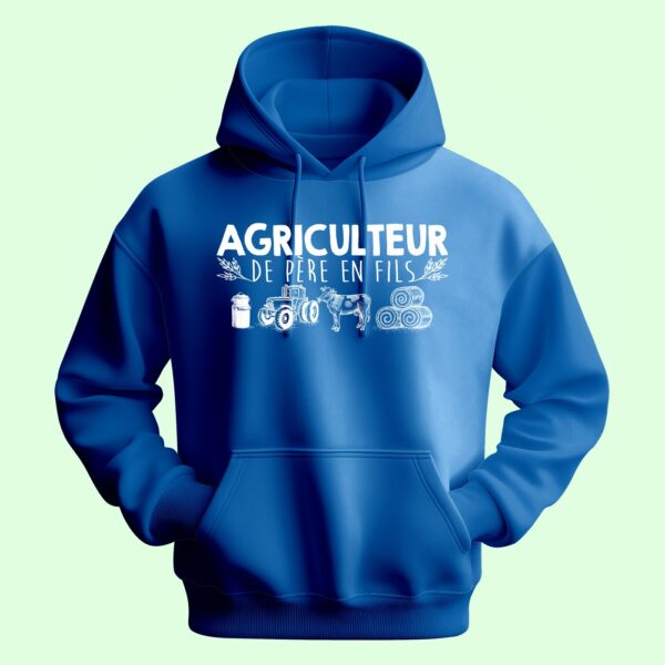 Sweat Homme "agriculteur De Père En Fils" – Image 3