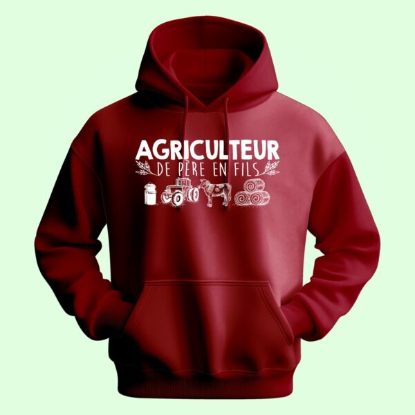Sweat Homme "agriculteur De Père En Fils" – Image 4