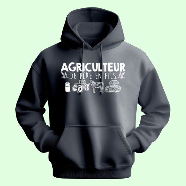 Sweat Homme "agriculteur De Père En Fils" – Image 5