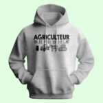 sweat homme agriculteur de pere en fils gris chine