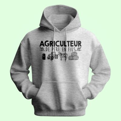 Sweat Homme "agriculteur De Père En Fils"