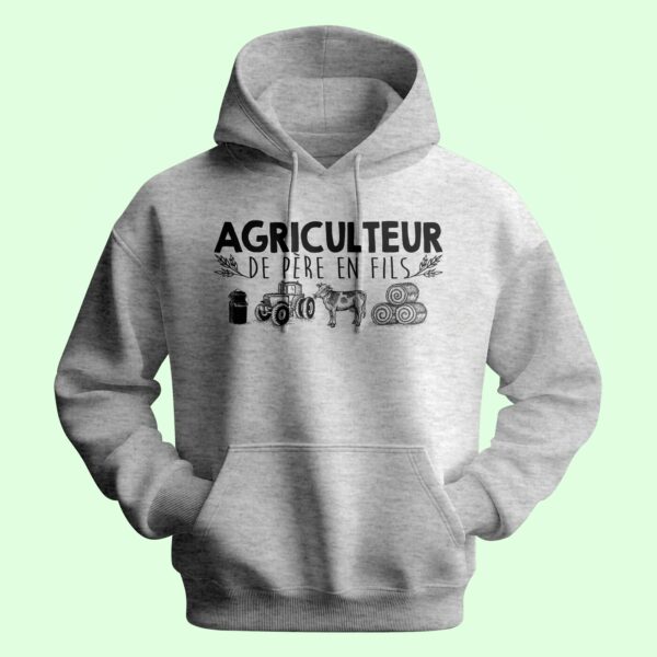 Sweat Homme "agriculteur De Père En Fils"