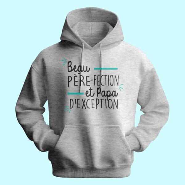 Sweat Homme "beau Père-fection Et Papa D'exception" – Image 2