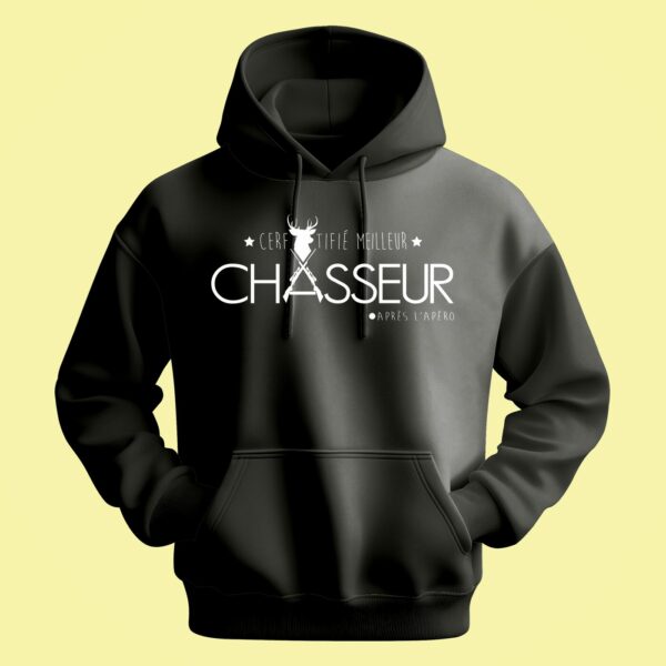 Sweat Homme "Certifié Meilleur Chasseur Après L'apéro" – Image 6