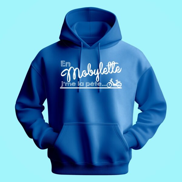 Sweat Homme "en Mobylette J'me La Pète" – Image 4