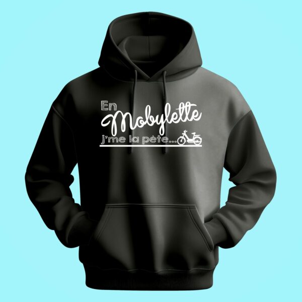 Sweat Homme "en Mobylette J'me La Pète" – Image 6