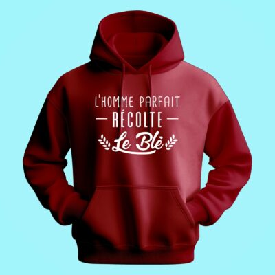 Sweat Homme "l'homme Parfait Récolte Le Blé"
