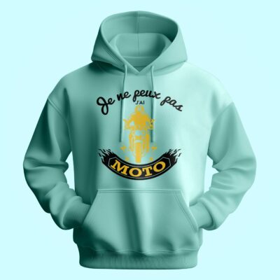 Sweat Homme "je Ne Peux Pas J'ai Moto" – Image 3