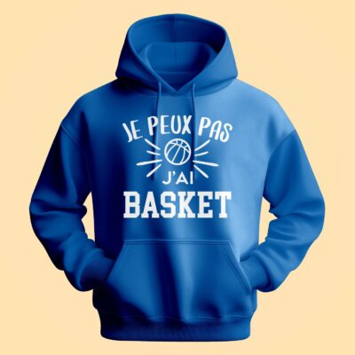 Sweat Homme "je Peux Pas J'ai Basket"
