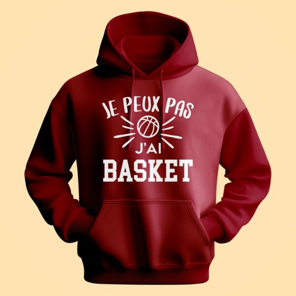 Sweat Homme "je Peux Pas J'ai Basket" – Image 4