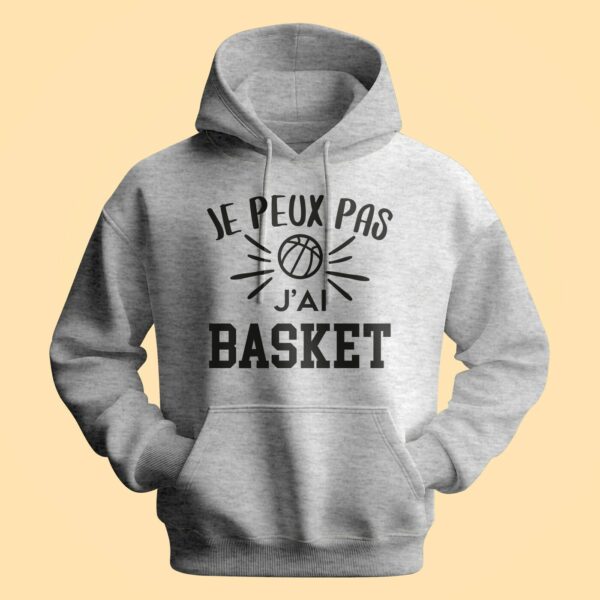 Sweat Homme "je Peux Pas J'ai Basket" – Image 2
