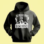 sweat homme je peux pas jai escalade noir