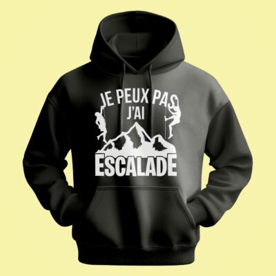 Sweat Homme "je Peux Pas J'ai Escalade"