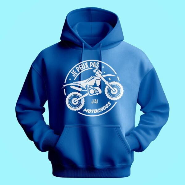 Sweat Homme "je Peux Pas J'ai Motocross" – Image 4