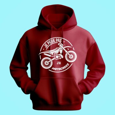 Sweat Homme "je Peux Pas J'ai Motocross"