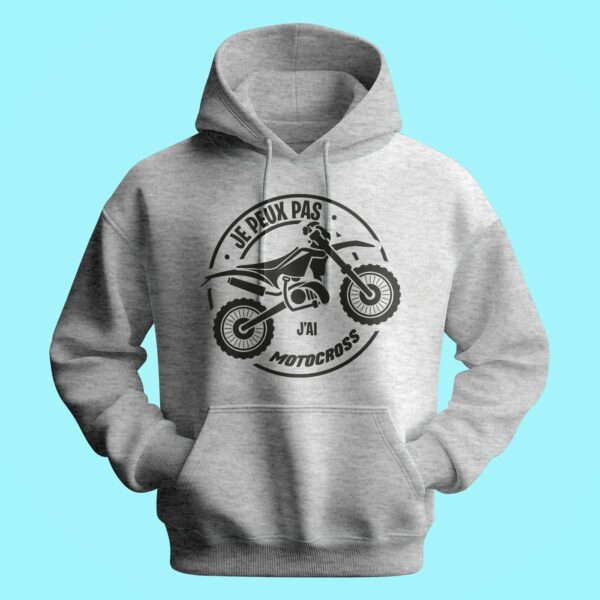 Sweat Homme "je Peux Pas J'ai Motocross" – Image 2