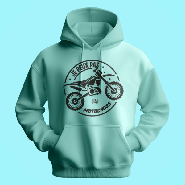 Sweat Homme "je Peux Pas J'ai Motocross" – Image 3