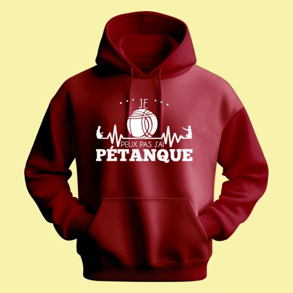 Sweat Homme "Je Peux Pas J'ai Pétanque" – Image 4
