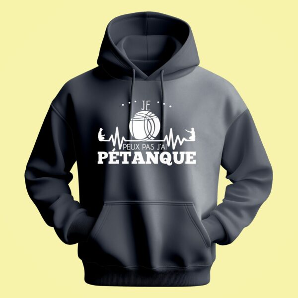 Sweat Homme "Je Peux Pas J'ai Pétanque" – Image 5
