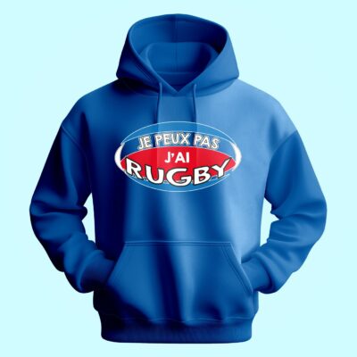 Sweat Homme "je Peux Pas J'ai Rugby"