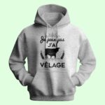 Sweat Homme "je Peux Pas J'ai Vêlage" 13 sweat homme je peux pas jai velage gris chine