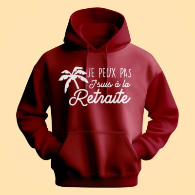 Sweat Homme "je Peux Pas J'suis A La Retraite"