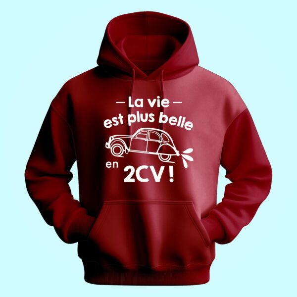 Sweat Homme "La Vie Est Plus Belle En 2cv" – Image 5