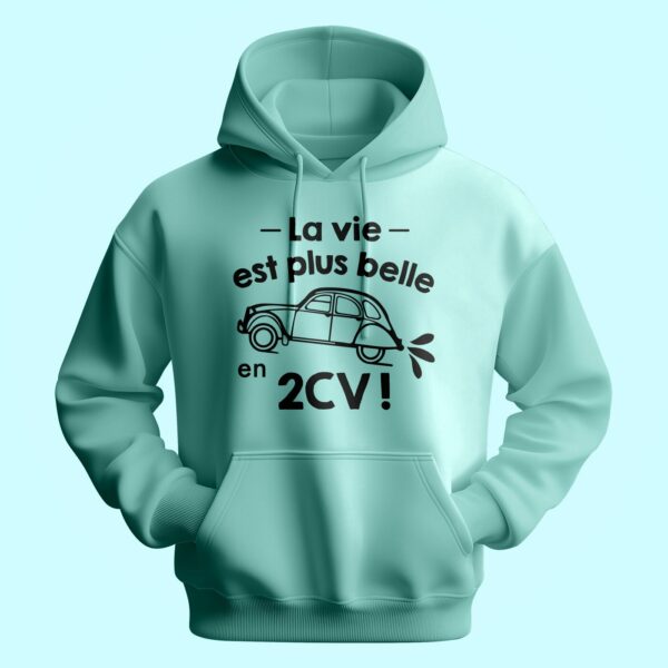 Sweat Homme "La Vie Est Plus Belle En 2cv" – Image 3