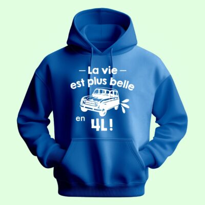 Sweat Homme "La Vie Est Plus Belle En 4l" – Image 4