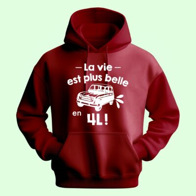 Sweat Homme "La Vie Est Plus Belle En 4l" – Image 5
