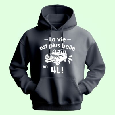 Sweat Homme "La Vie Est Plus Belle En 4l" – Image 6