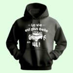 Sweat Homme "La Vie Est Plus Belle En 4l" 13 sweat homme la vie est plus belle en 4l noir