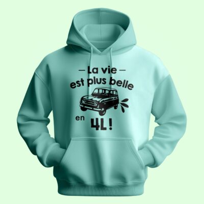 Sweat Homme "La Vie Est Plus Belle En 4l" – Image 3